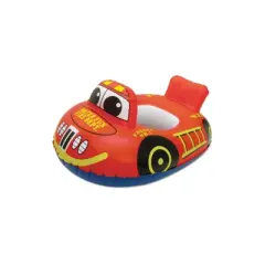 Swim Central Inflatable Red and Blue Transportation Rider Firetruck Swimming Pool Baby Float, 29.5-Inch