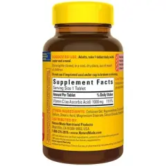 Nature Made Vitamin C 1000mg Immune Support Supplement Tablets 
