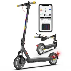 5TH WHEEL V40PRO Electric Scooter - 800W Peak, 20 mph, 25 Mile Range, 265 lbs Capacity, 10" Solid Tires, with Turn Signals