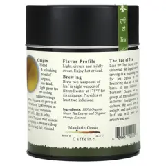 The Tao of Tea Organic Green Tea & Orange, Mandarin Green, 3 oz (85 g)