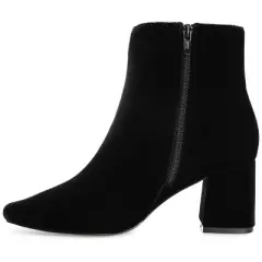 Journee Collection Womens Hazara Square Toe Block Heel Ankle Booties