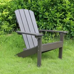 Lakeside Faux Wood Adirondack Outdoor Portable Chair - Merry Products: