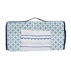 Bacati - Noah Mint Navy Toddler Nap Mat