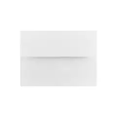 JAM Paper A7 Foil Lined Invitation Envelopes 5.25 x 7.25 White with Red Foil 83065