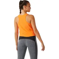 ASICS Women's Cropped Logo Jacquard Tank Training Apparel 2032B790