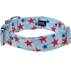 Country Brook Petz HossFit Jr Wide Premium Dog Collar - Americana Collection