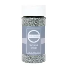 Mystic Sprinkles Silver Sugar Crystals 4.2oz Bottle