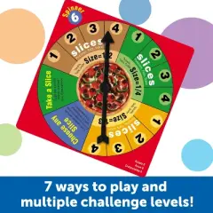 Learning Resources Pizza Fraction Fun Game, 13 Fraction Pizzas, 16 Piece Game, Ages 6+