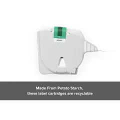 Zebra ZSB Series Address Labels - Potato Starch-Based, Recyclable Label Cartridge - Versatile, Cloud-Based Adhesive Labels for Printer - 2.25x0.75"