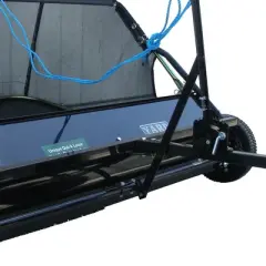 Yard Tuff 42 Inch Quick Assembly Tow Style Lawn Yard Sweeper with Brush Height Adjustment and Mesh Bag for Debris, Leaves, Grass, and More