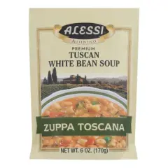 Alessi Tuscan White Bean Soup - Case of 6/6 oz