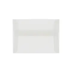 JAM Paper A10 Translucent Vellum Invitation Envelopes 6 x 9.5 Clear 31284