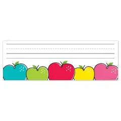 Creative Teaching Press Doodle Apples Name Plates, 9-1/2" x 3-1/4", 36 Per Pack, 6 Packs