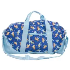 Bluey Duffle Bag, 16" Travel Sleepover Bag for Girls & Boys, Kids Weekender Bag, Blue