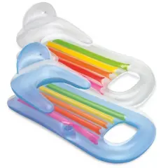 Intex King Kool Lounge Swimming Pool Lounger 63in x 33.5in (2 pack)