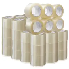 Sure-Max Extra-Wide Shipping & Packing Tape (3" x 110 yard/330' each) - Moving & Adhesive Carton Sealing - 2.0mil Clear - 48 Rolls