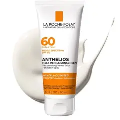 La Roche Posay Anthelios Sunscreen, Melt In Milk Lotion Face and Body Sunscreen - SPF 60 - 3oz