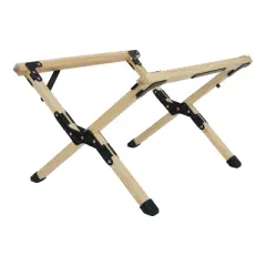 PAGED Small Size Portable Dining Table Modern Wooden Patio Folding Table with X-Frame for Indoor and Outdoor