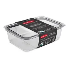 Rubbermaid Brilliance 14pc Plastic Food Storage Container Set: Clear, Microwave & Dishwasher Safe, Freezer-Safe