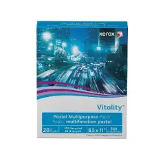 Xerox Vitality Pastel Multipurpose Paper 8 1/2 x 11 Ivory 500 Sheets/RM 3R11056