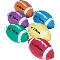 Sportime Gradeballs Youth Mini Rubber Footballs, Size 4, Set of 6