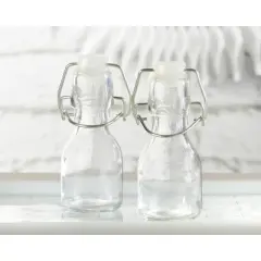 12ct Mini Glass Favor Bottle with Swing Top