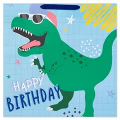 Retro Dino Kids' Square Gift Bag - Spritz&trade;