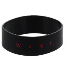 The X Files" I Want to Believe" Rubber Wristband