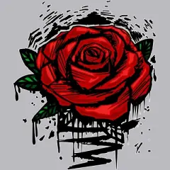 Men's Design By Humans Rugged Rose By Adamzworld Tank Top