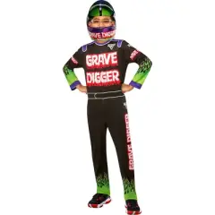 Rubies Kids' Grave Digger Halloween Costume Jumpsuit Black