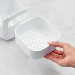 YouCopia 5" RollOut Under Sink Caddy: Clear Kitchen Organizer with Non-Slip Grip, Multi-Compartments, Freestanding