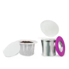 Perfect Pod EZ-Cup Stainless Steel 2.0 Value Bundle with EZ-Scoop and 25 Disposable Paper Filters