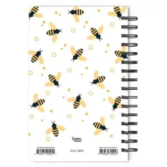 BrownTrout Busy Bees Compact Wire Journal with Foil Stamped Cover