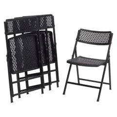 Set of 4 AirFlex Series Premium Polypropylene Folding Chair - Hampden Furnishings
