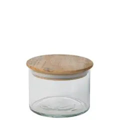 Generic Set of 3 Canisters with Wood Lids
