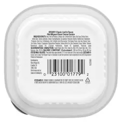 Cesar Steak, Beef, Gravy and Red Meat Flavor Classic Loaf in Sauce Small Breed Wet Dog Food - 3.5oz