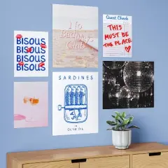 20" x 16" 6pc Foodie Party Wall Art Set Poster Prints - Room Essentials&trade;