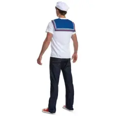 Netflix Stranger Things Adult Scoops Ahoy Disguise Halloween Costume Kit One Size Fits Most: Includes Hat, Collar & Nametag
