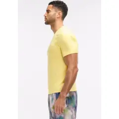 Peloton Men's Performance Short Sleeve, Pale Banana