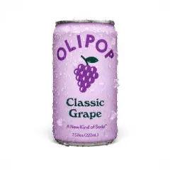 OLIPOP Mini's Classic Grape Soda - 6pk/7.5 fl oz Cans