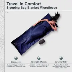 COCOON - Premium - Sleeping Bag Blanket Microfleece - Tuareg