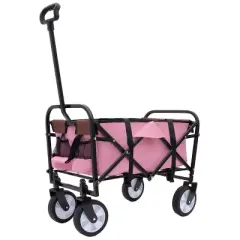 Minimeetall Strap Collapsible Foldable Wagon Cart with strapping system Folding Beach Wagon Utility Cart Utility Wagon Grocery Cart
