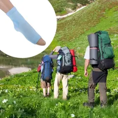 Unique Bargains Nylon Sport Compression Ankle Sleeve Socks 1 Pair