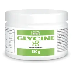 SuperSmart Glycine Powder (High Absorption) - Pure Amino Acid Glycine Supplement | Non-GMO & Gluten Free - 180 g