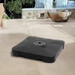 150lbs Heavy Duty Sand/Water Fillable Patio Offset Cantilever Umbrella Weighted Base Black - Crestlive Products