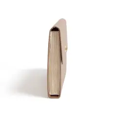 U Brands 13 Pocket Recycled Pleather Expandable File Light Brown: Accordion File Organizer, Letter Size, Office Storage