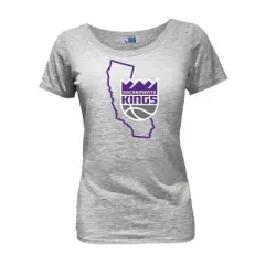 NBA Sacramento Kings Women's Short Sleeve Burnout Scoop T-Shirt