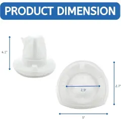 Nispira VF110 Vacuum Cleaner Replacement Filter For BLACK+DECKER Handheld Vacuum, Fit for Models CHV9610, CHV1210, HHVI320JR02, 6 Packs