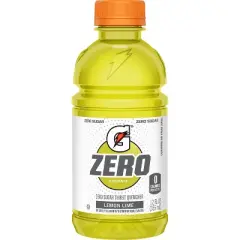 Gatorade G Zero Lemon Lime Sports Drink - 12pk/12 fl oz Bottles