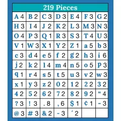 Carson Dellosa Education 4in Black Combo Pack Bulletin Board Letters (219 pieces)